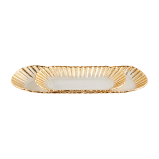 Gold Edge Glass Nested Tray