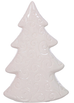 White Ceramic Emb Tree