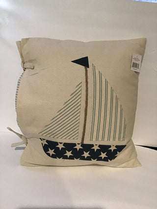 Pillow With Slip - Sail Boat