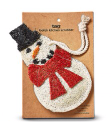 Snowman Loofa Scubber