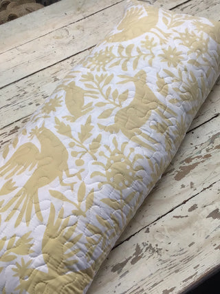 Piper Otomi Yellow 14x33 Quilted Pillow