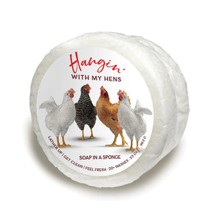 HANGIN' WITH MY HENS Shower Sponge - Seaside