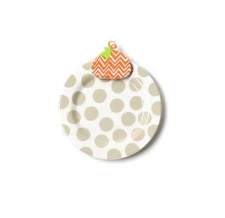 HAPPY EVERYTHING CHEVRON PUMPKIN EMBELLISHMENT PLATE