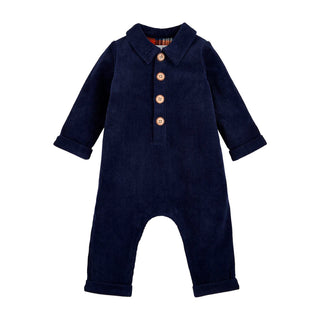 9-12 Month Blue Corduroy One Piece