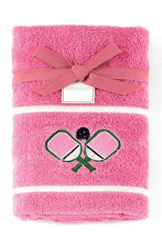 Pickleball Paddles Towels Pink