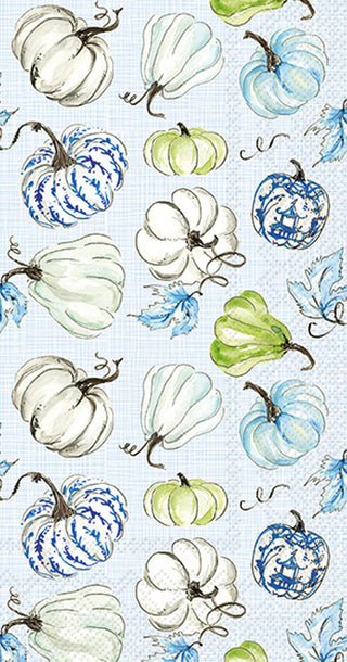 Guest Towel Chinoiserie Stacked Pumpkins