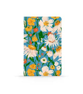 Classic Layflat Notebook Blue Bouquet