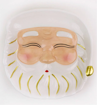 White Santa Platter