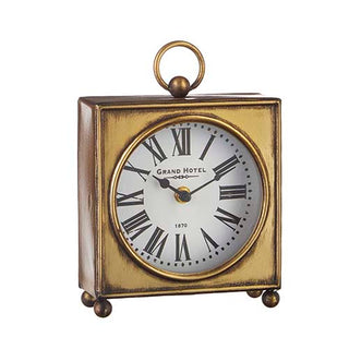 Square Antique Gold Clock