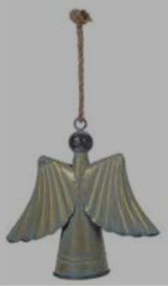 Sm Metal Angel Hanging Bell