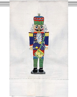 Blue Emb Nutcracker Towel