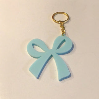 Blue Bow Keychain