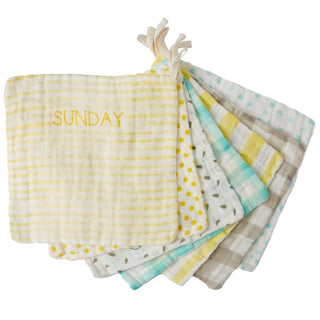 Days Of The Week Washcloths