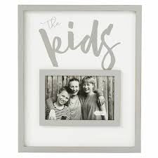 Gray and White “The Kids” Frame
