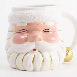 White Santa Mug