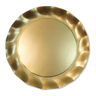 Gold Wavy Paper Charger