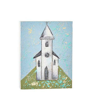 10" Church Block Wall Art