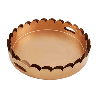 Gold Scalloped Edge Tray