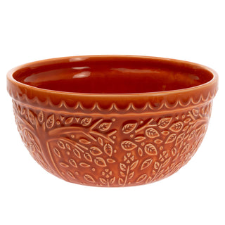 Lrg Org Leaf Embossed Bowl