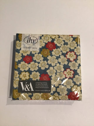 SAKURA (V&A COCKTAIL NAPKIN) BLUE