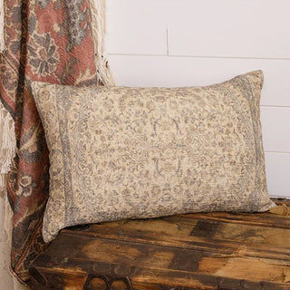 Antique Rug Slub Lumbar Pillow