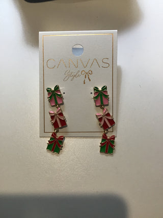 Xmas Present Earrings