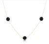 15” choker admire simplicity faceted onyx