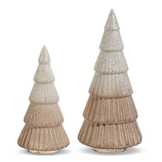 Ribbed Trees  Set of Two