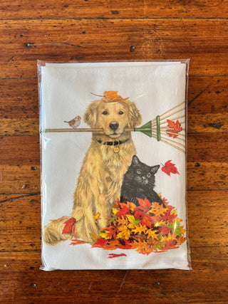 Fall Dog and Cat Towel