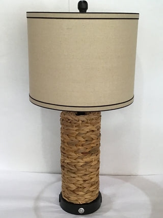 Tan Ratan Lamp