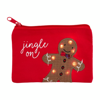 Gingerbread Light Up Xmas Pouch