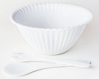 Washable “Paper” Salad Bowl w/Tongs