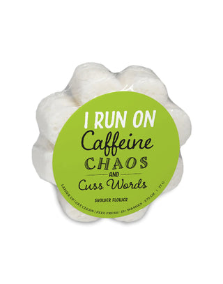 Run on Caffeine Shower Flower