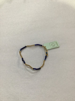 Blissful Pattern 2.5mm Bead Bracelet -Lapis