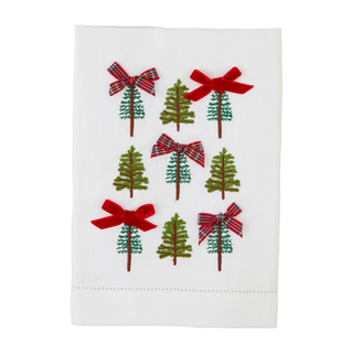 Multi Tree Embroidered Towel