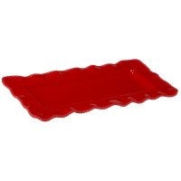 Pearlette Red Rectangle Platter