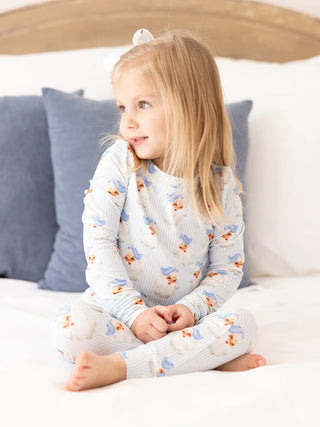 Blue Santa PJ Set