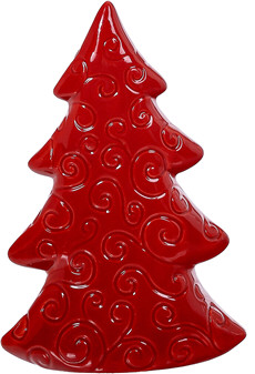 Red Ceramic Emb Tree smaller