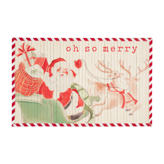 Merry Santa Sleigh Mat