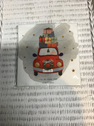 Christmas Truck Cocktail Napkins