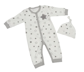 Star Playsuit with Matching Hat