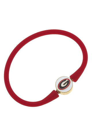 UGA Rubber Bracelet Red