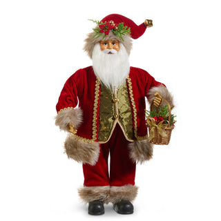 18" COUNTRY SANTA WITH BASKET