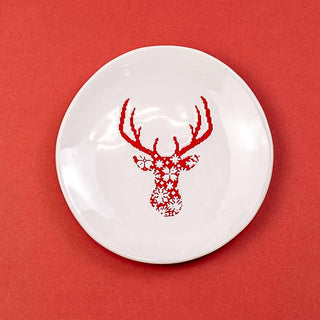 Christmas Stag Plate