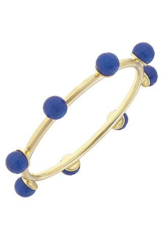 Beaded Bangle Blue