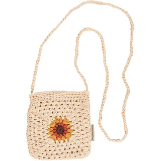 Sunflower Crochet Crossbody Bag