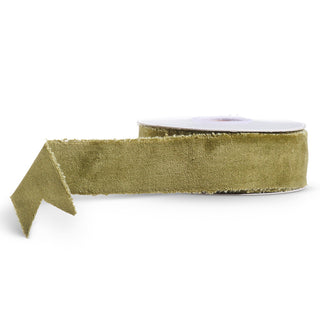 Olive Green Velvet Ribbon