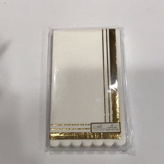 Gold and White Guest Napkins