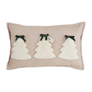 WHITE TREE PILLOW