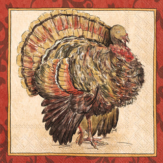 Cocktail Napkin Painterly Turkey